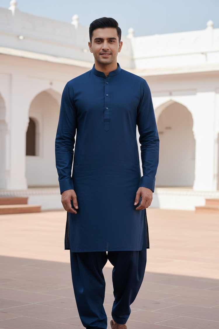 Stenciller Unstitched Men's Easy Wear Cotton