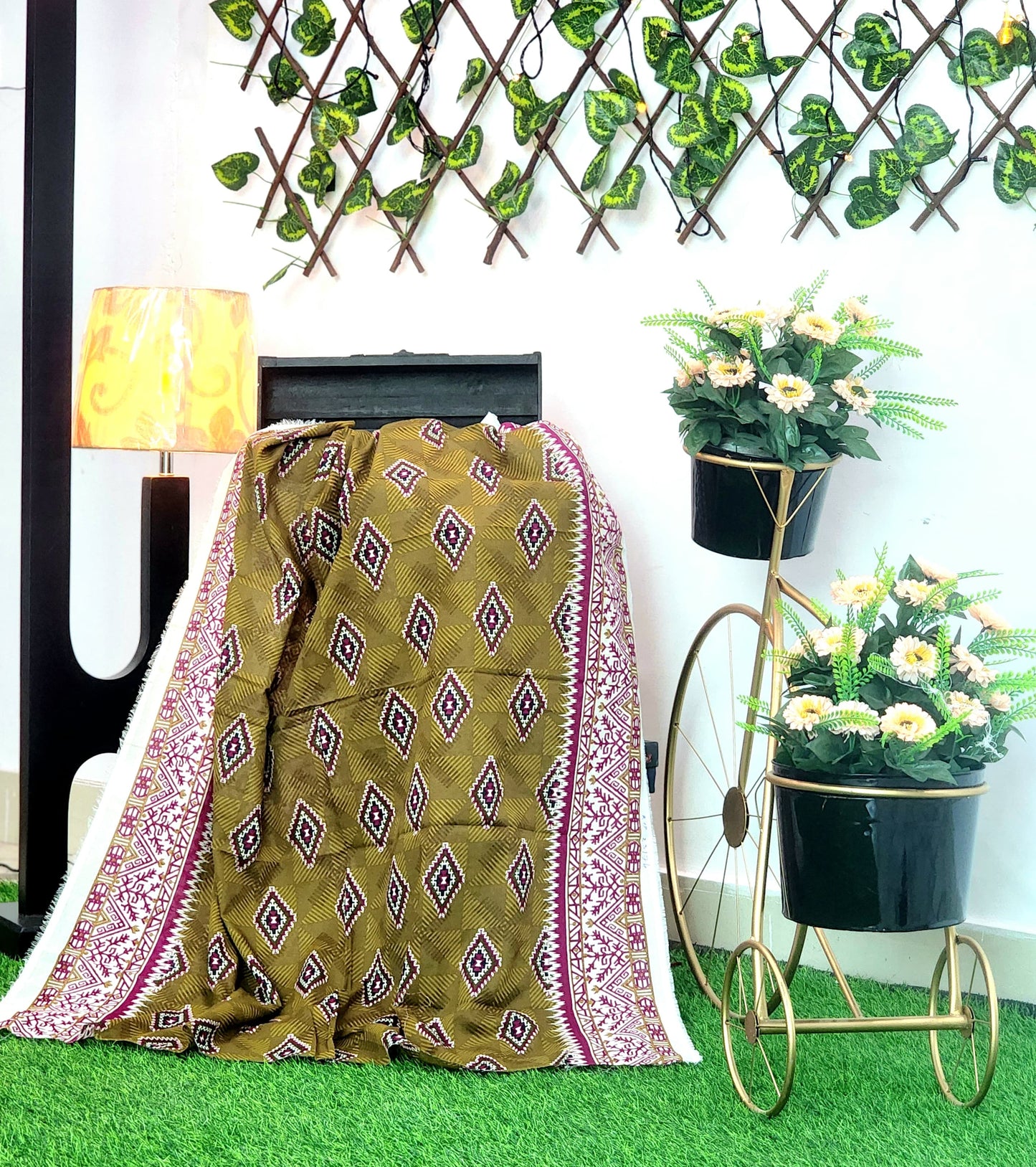 Digital Printed Voil Lawn dupatta - Branded Cut Pieces