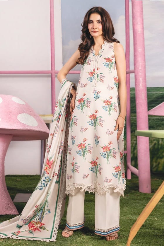 Maria B Unstitched Printed SD Lawn 2pc