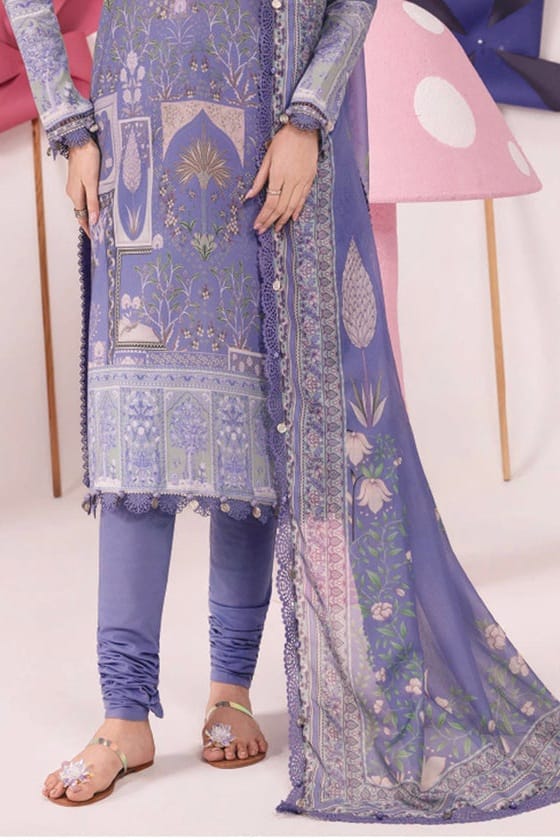 Maria B Unstitched Printed ST Lawn 2pc