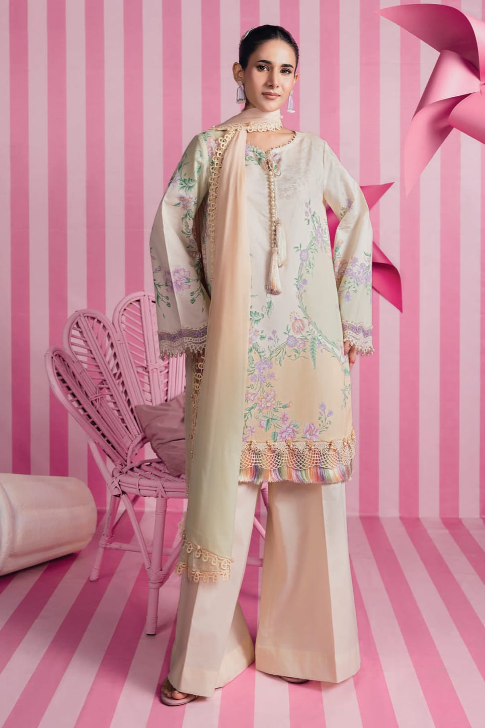 Maria B Unstitched Printed ST Lawn 2pc