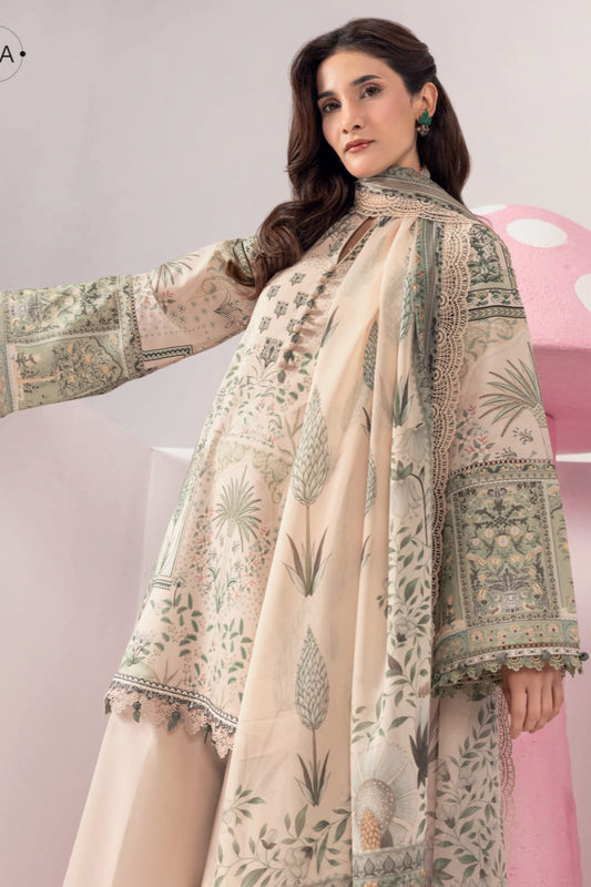 Maria B Unstitched Embroidered Lawn 3pc