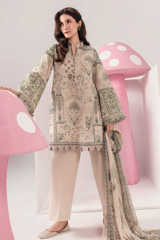 Maria B Unstitched Embroidered Lawn 3pc