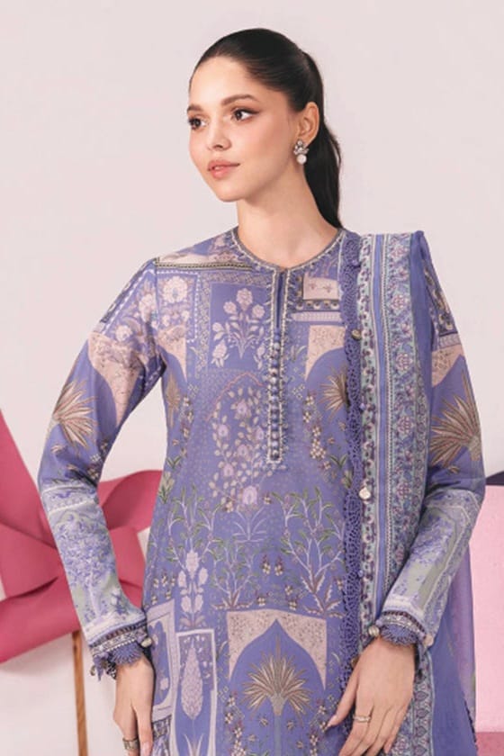 Maria B Unstitched Embroidered Lawn 3pc