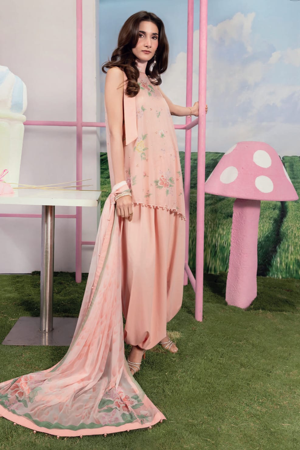 Maria B Unstitched Embroidered Lawn 3pc