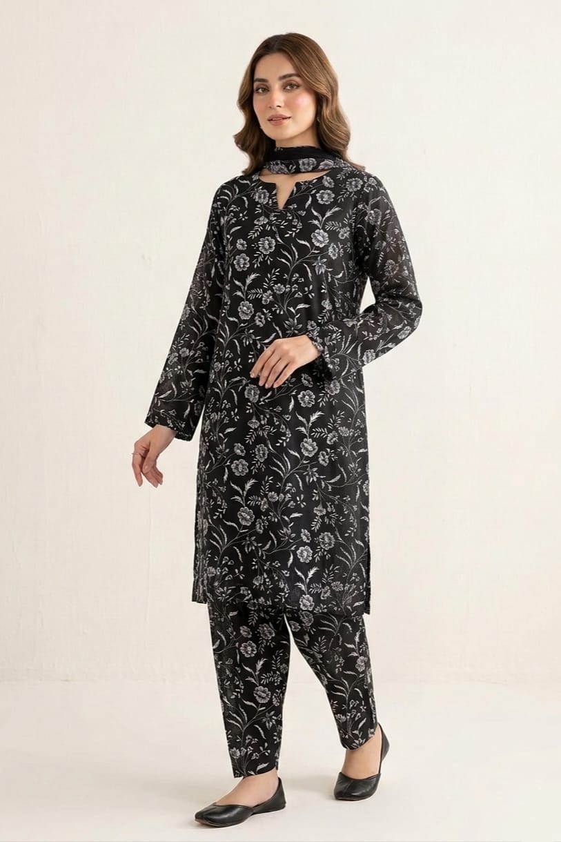 Almeera Stitched Printed Lawn ST 2pc