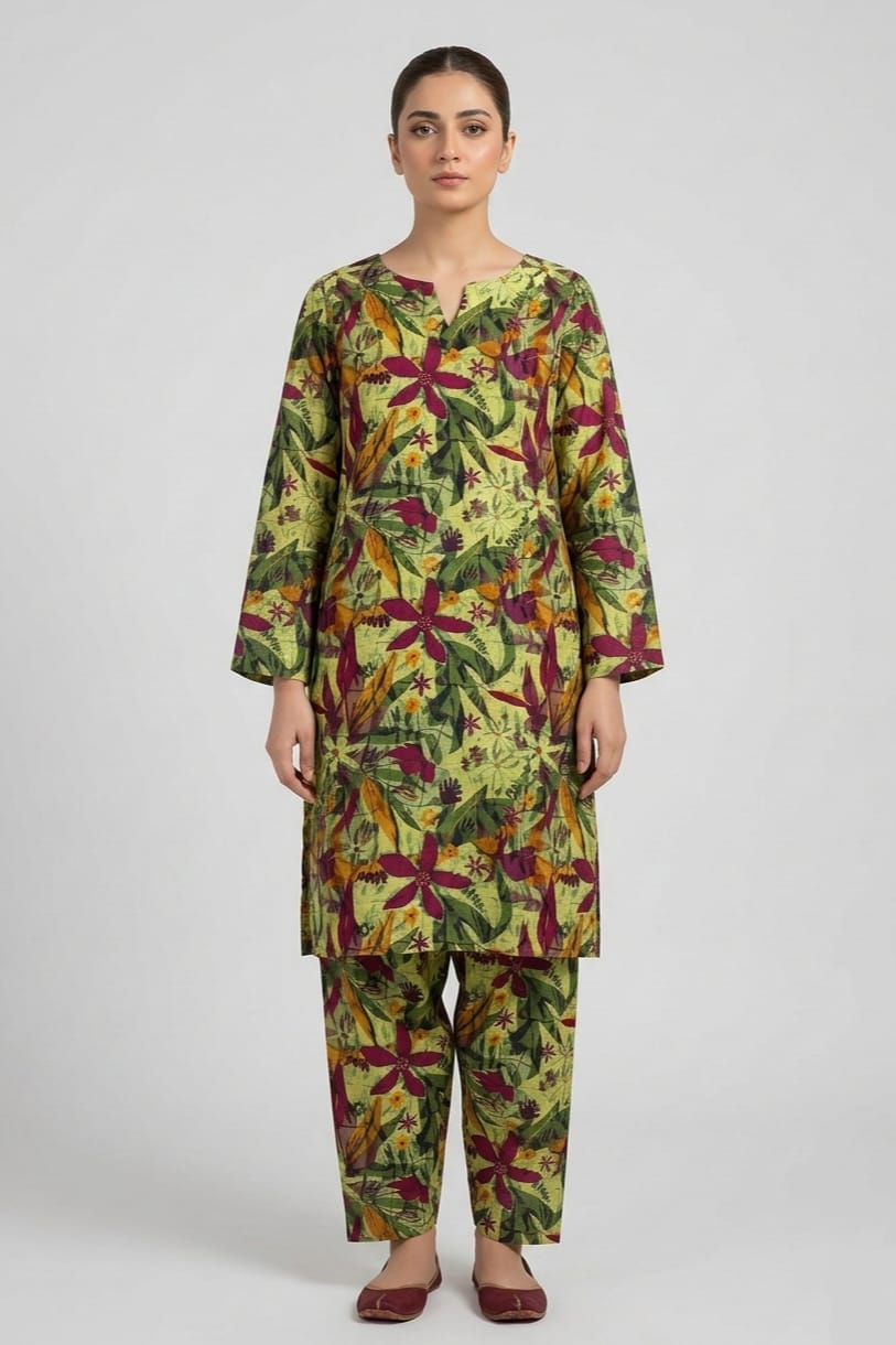 Almeera Stitched Printed Lawn ST 2pc