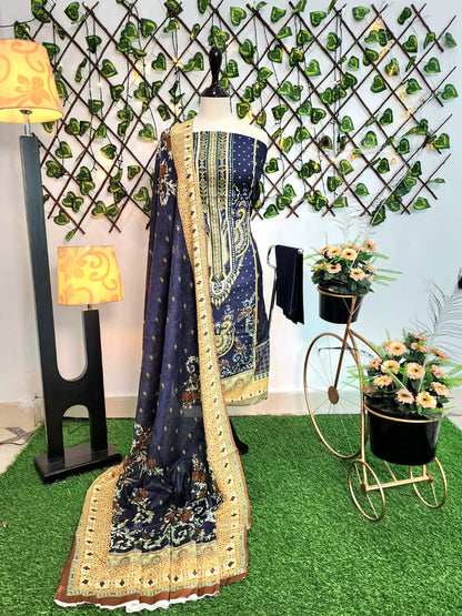 Wirsa By Zainab Digital Printed Lawn 3pc - Branded Cut Pieces