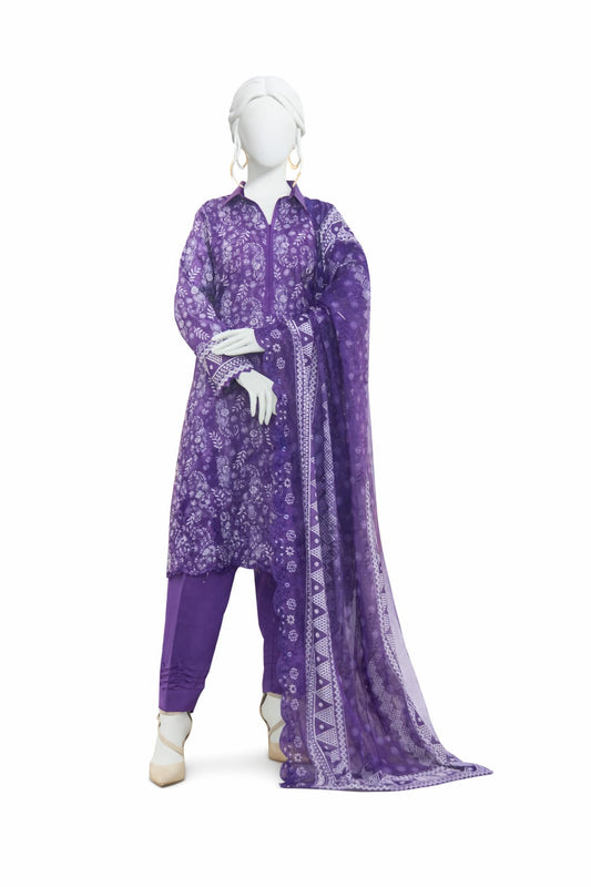 Almeerah Seher Unstitched Embroidered Lawn 3pc