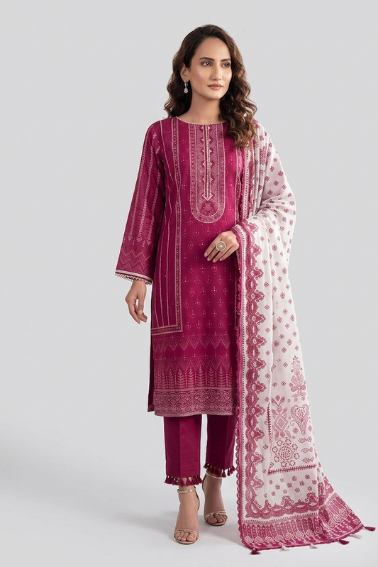 Soha Afreen Unstitched Printed Lawn 3pc