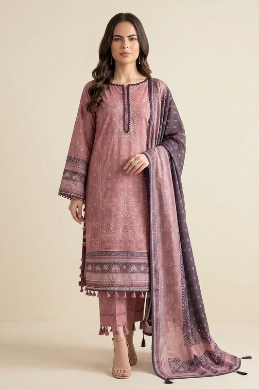Soha Afreen Unstitched Printed Lawn 3pc