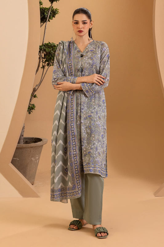 Zellbury Stitched Printed Lawn 3pc