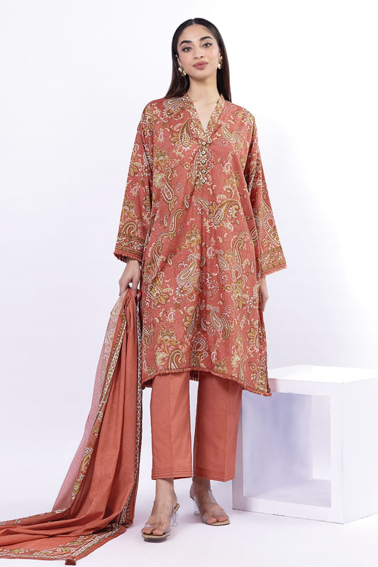 Khaadi Unstitched Printed Lawn 3pc