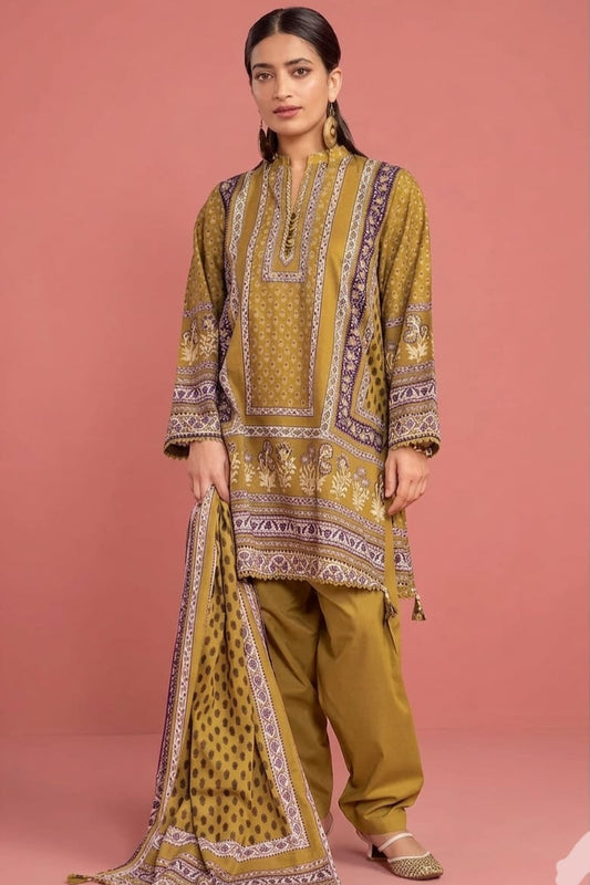 Khaadi Unstitched Printed Lawn 3pc