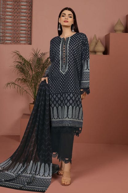 Khaadi Unstitched Printed Lawn 3pc