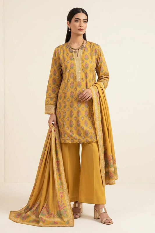 Khaadi Unstitched Printed Lawn 3pc