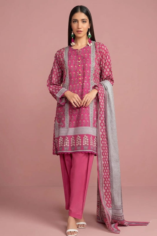 Khaadi Unstitched Printed Lawn 3pc