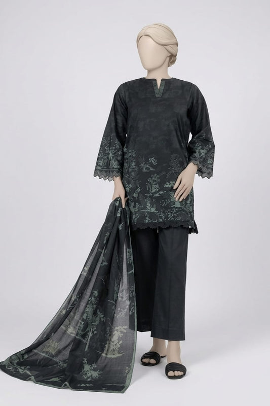 MTJ Unstitched Printed Lawn 3pc