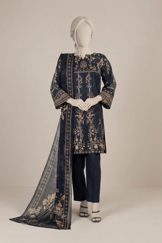 MTJ Unstitched Printed Lawn 3pc