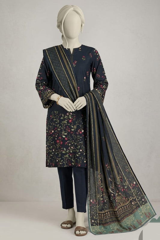 MTJ Unstitched Printed Lawn 3pc