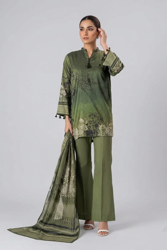 MTJ Unstitched Printed Lawn 3pc