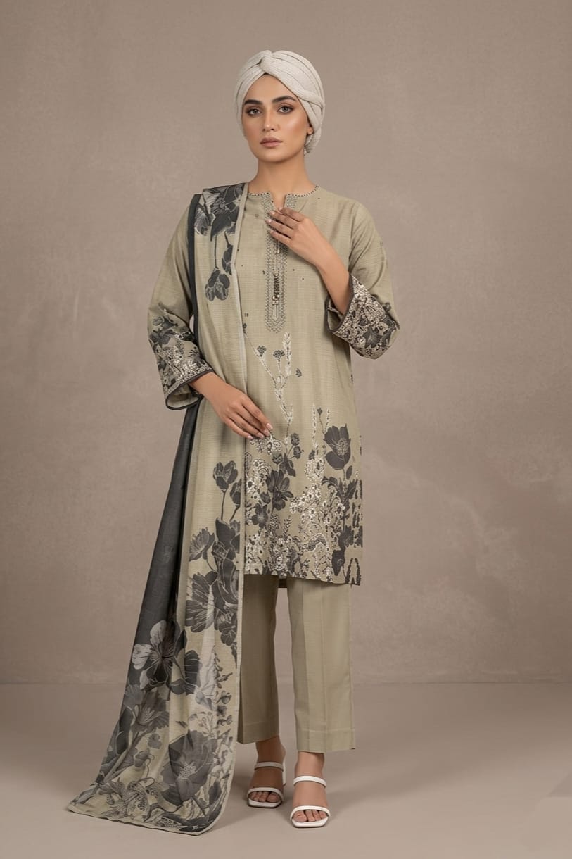 MTJ Unstitched Printed Lawn 3pc