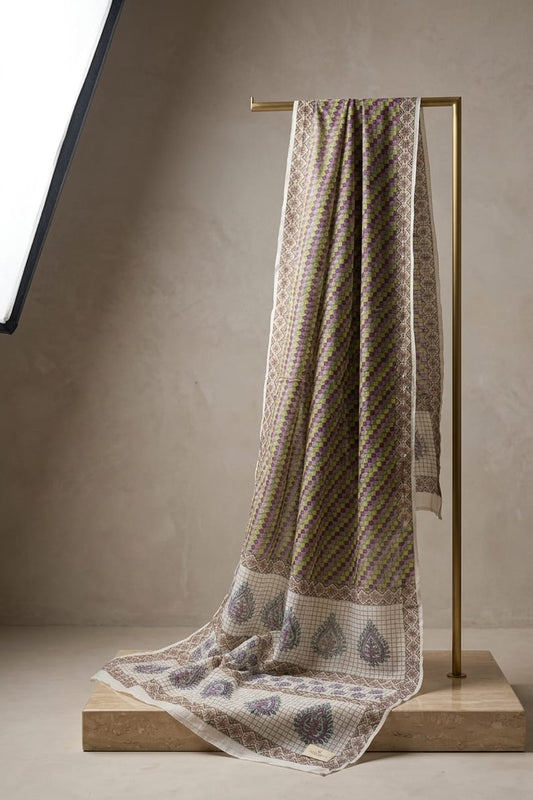 Sapphire Digital Printed Net Dupatta