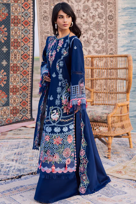 Parishay Dil E Raqsam Embroidered Luxury Lawn 3pc