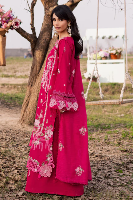 Parishay Dil E Raqsam Embroidered Luxury Lawn 3pc