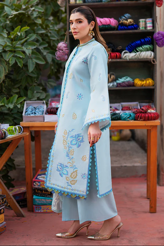 Mahnur Satrangi Unstitched Luxury Lawn 3pc