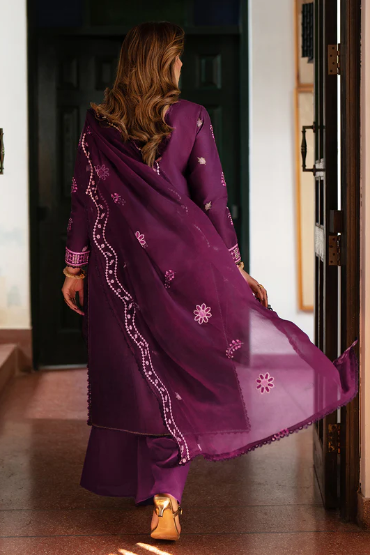 Mahnur Satrangi Unstitched Luxury Lawn 3pc