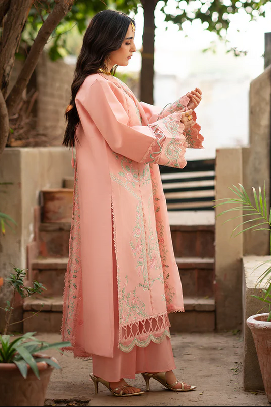 Mahnur Satrangi Unstitched Luxury Lawn 3pc