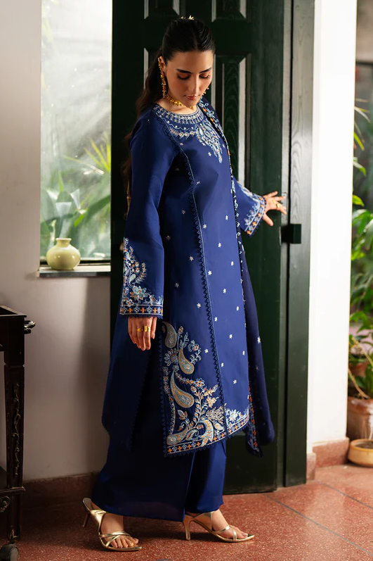 Mahnur Satrangi Unstitched Luxury Lawn 3pc