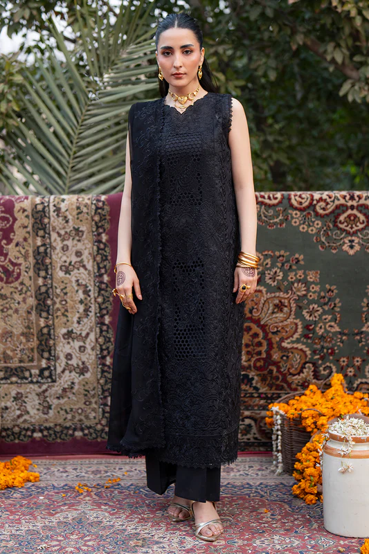 Mahnur Satrangi Unstitched Luxury Lawn 3pc