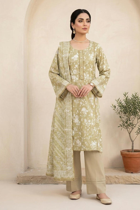 Hafiz Filza Unstitched Embroidered Lawn 3pc