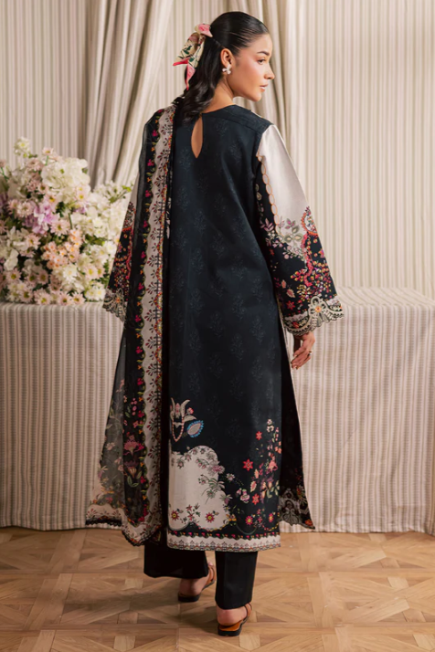 Mahnur Jahaan Unstitched Luxury Lawn 3pc