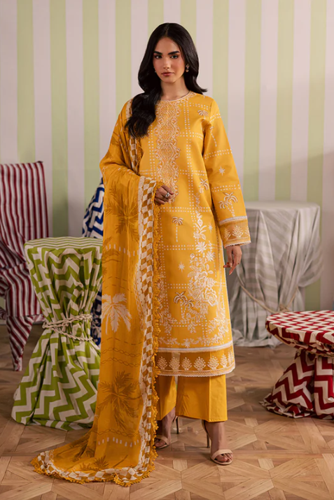 Mahnur Jahaan Unstitched Luxury Lawn 3pc