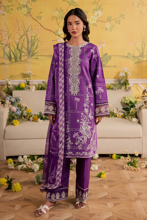 Mahnur Jahaan Unstitched Luxury Lawn 3pc