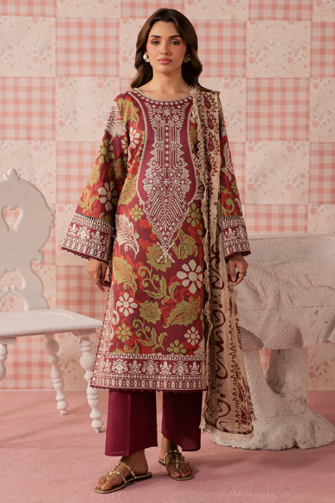 Mahnur Jahaan Unstitched Luxury Lawn 3pc