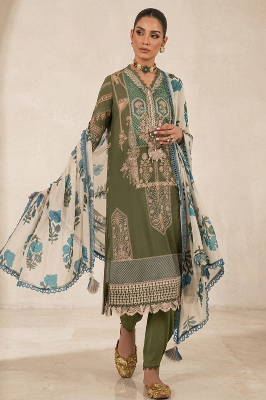 Sana Safinaz Unstitched Printed Lawn 3pc