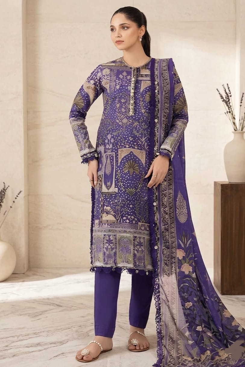 Maria B Unstitched Printed Lawn 3pc