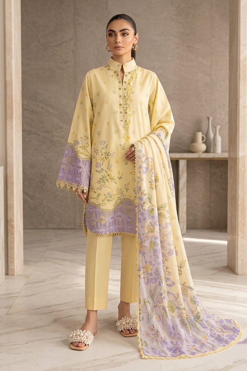 Maria B Unstitched Printed Lawn 3pc