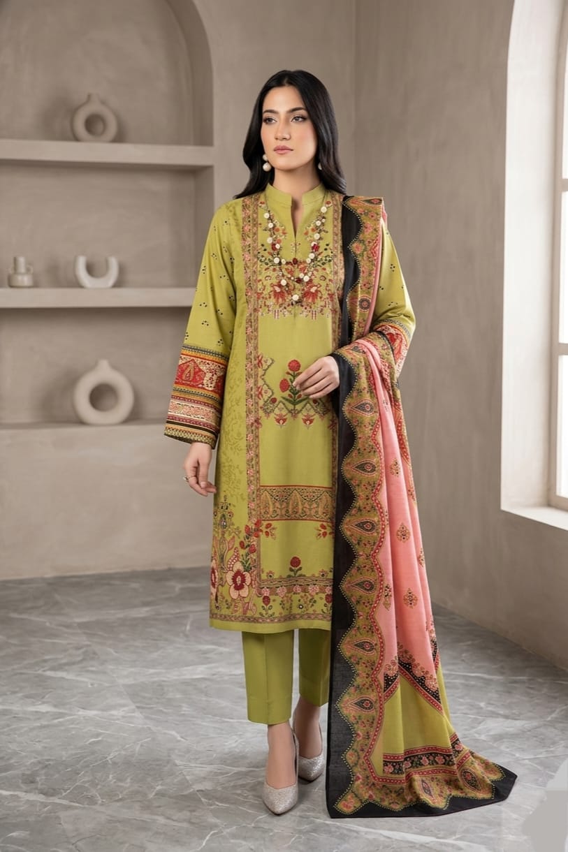 Gul Ahmed Unstitched Printed Lawn 3pc