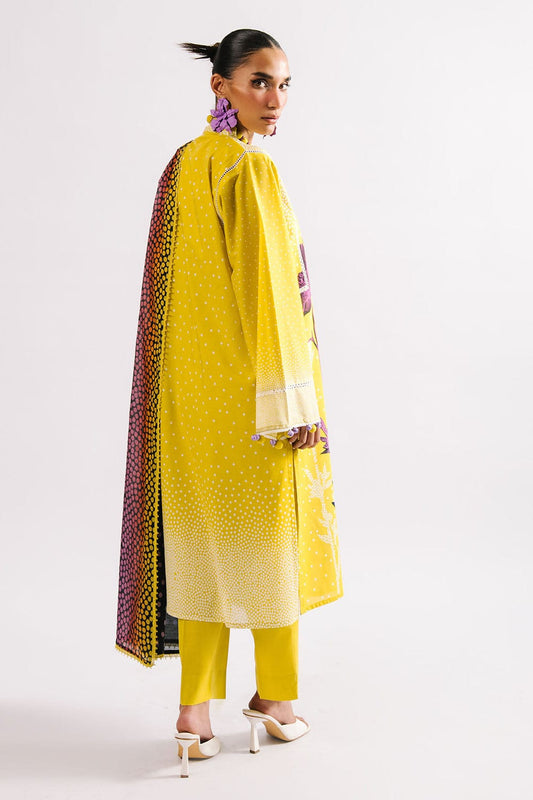 Agha Noor Unstitched Printed Lawn 3pc