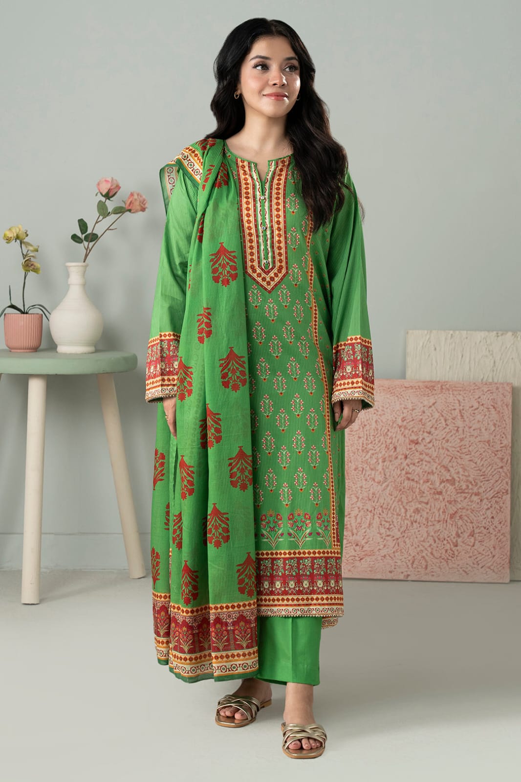 Zellbury Stitched Printed Lawn Shirt