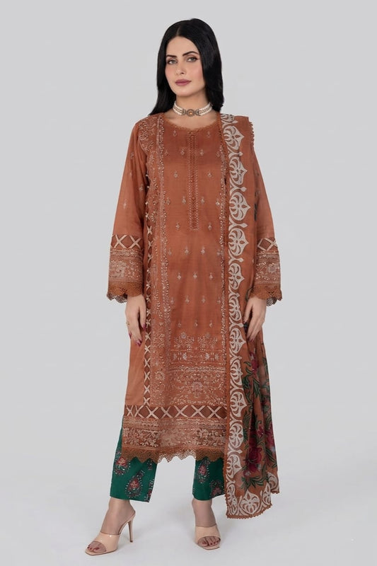 Johra Maswa Embroidered Print Lawn 3pc