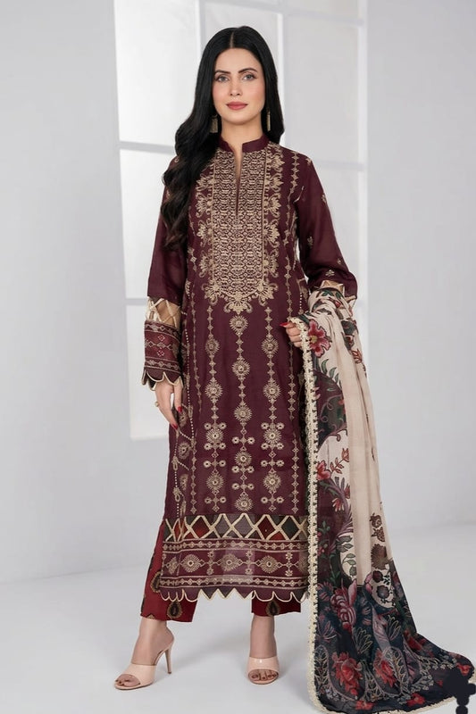 Johra Maswa Embroidered Print Lawn 3pc