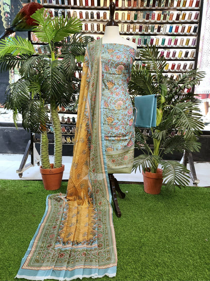 Suhana Unstitched Digital Printed Lawn 3PC - Branded Cut Pieces