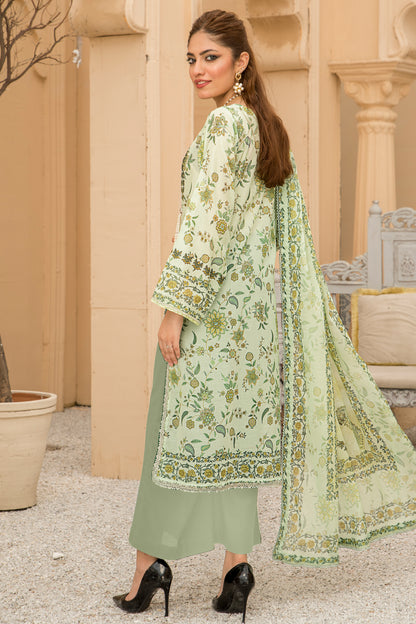 Jacquard Printed Lawn Unstitched 3pc