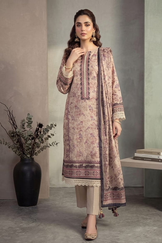 Soha Afreen Unstitched Printed Lawn 3pc